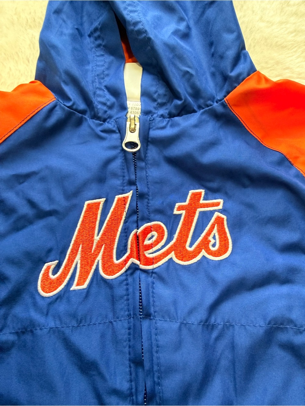 New York Mets Rare Baby Windbreaker Set - Blue & Orange Size 0-3m - Picture 4 of 7